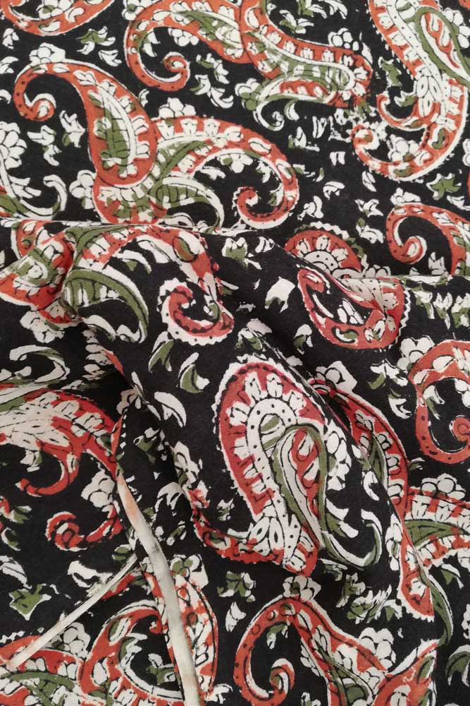 Beautiful Block Printed Running Cotton Fabric