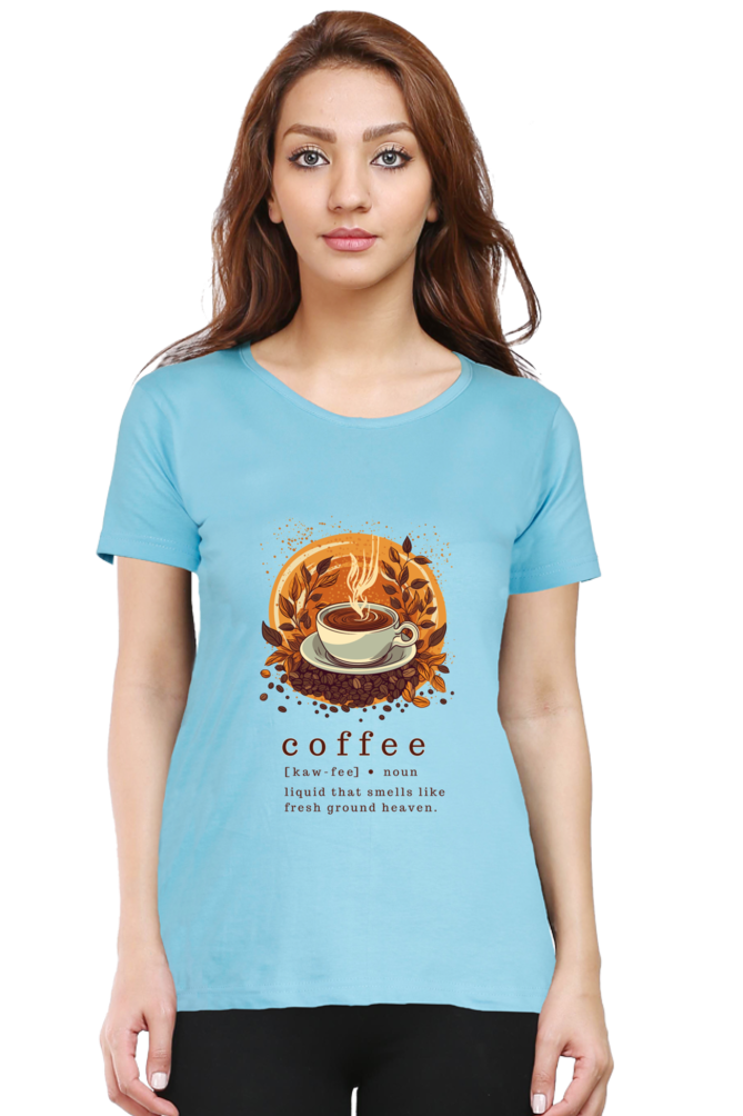 T-shirt Donna KAFFE A Maniche Corte, Cotone Morbido, Stampa Con Slogan, Vestibilità Oversize, Nera