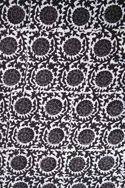 Block Printed Running Cotton Fabric