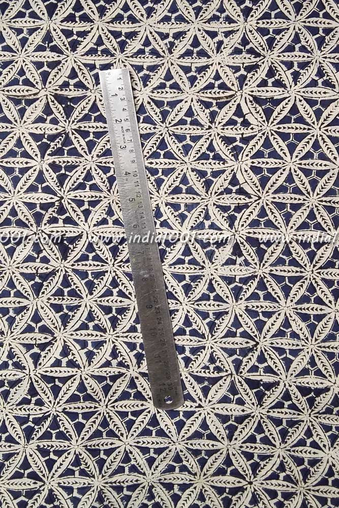 Block Printed Running Cotton Fabric