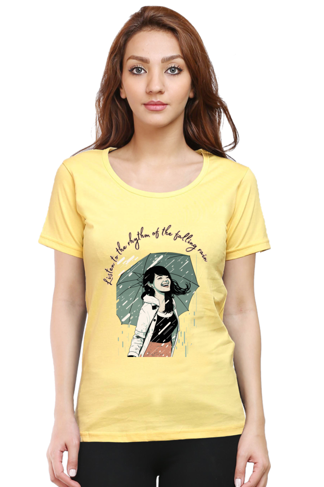 Listen to the rhytm of the falling rain - Womens T-Shirt