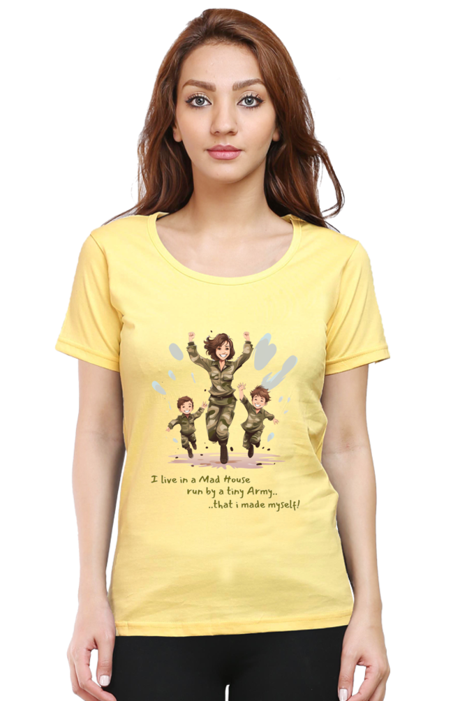 Mom Army Womens T-Shirt