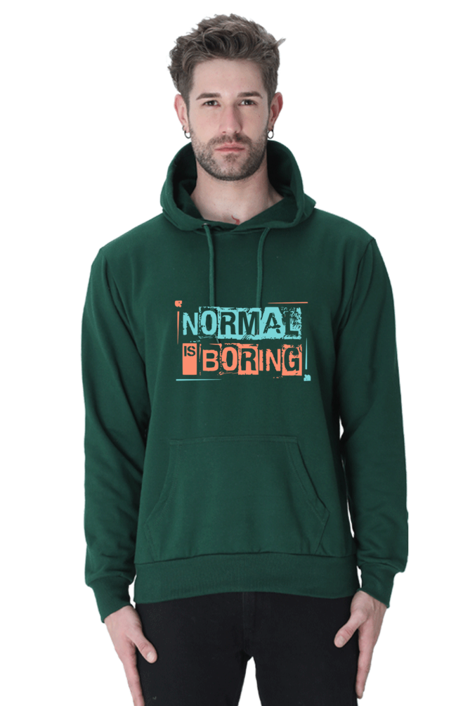 Normal is boring  - Unisex Hooded SweatShirt