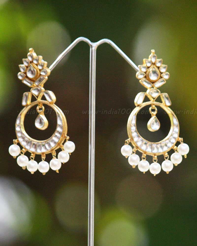 Najuk Statement Kundan Earrings – Meera's Boutique USA