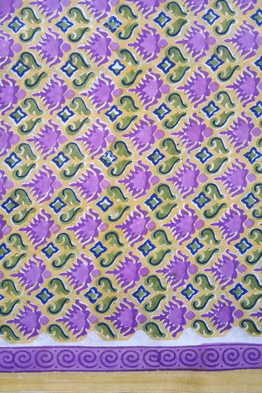 Hand Block Printed Running Cotton Fabric