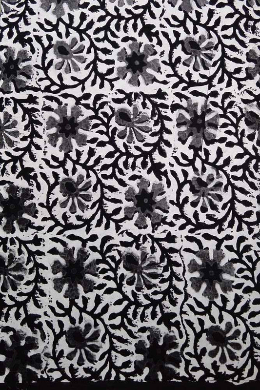 Block Printed Running Cotton Fabric