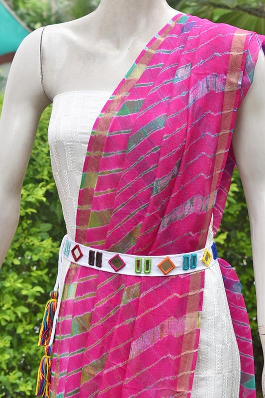 Handcrafted Mirror Work Kutchi Embroidery Dori Belt / Kamarbandh