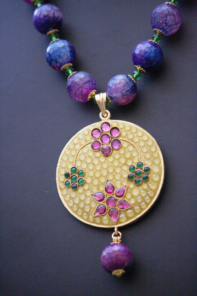 Stunning Designer Kundan & Polki Necklace Set