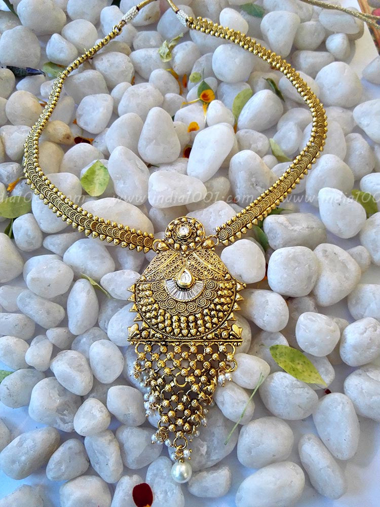 Gorgeous Kundan & Polki Long Necklace set