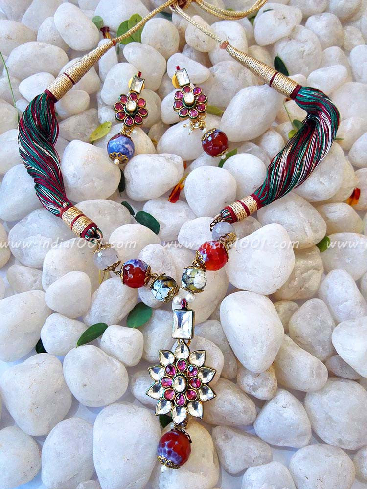 Gorgeous Kundan & Pearl Necklace Set