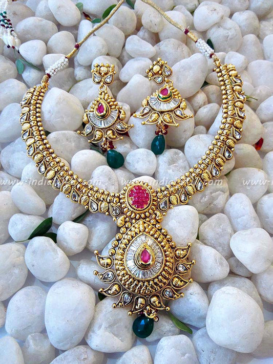 Designer Kundan & Polki Necklace set