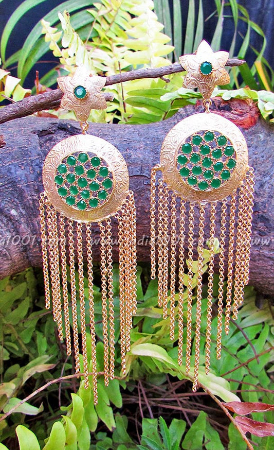 Elegant Earring in Matt Gold Finish