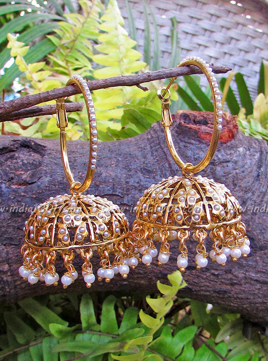 Stunning Pearl Jhumka