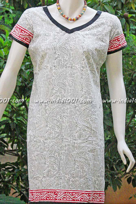 Elegant block printed kurti