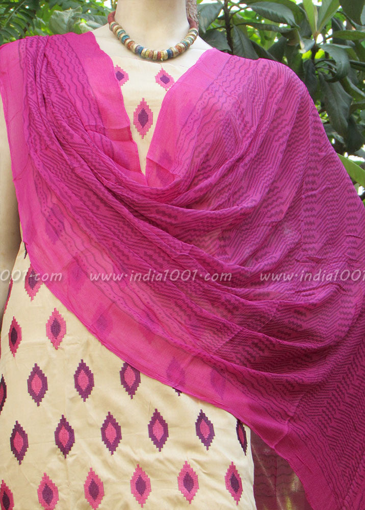 Beautiful Cotton unstiched suit fabric