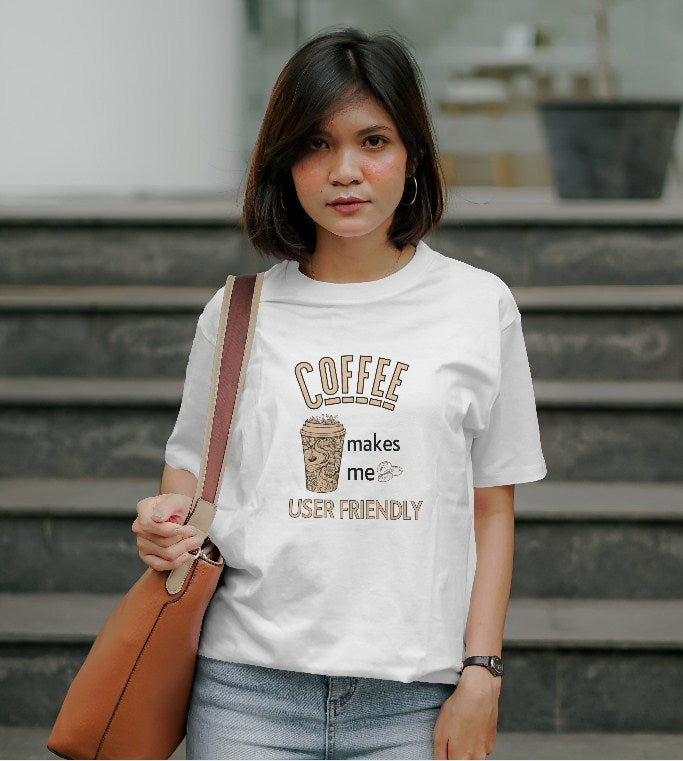 Coffee makes me user friendly - Classic Unisex T-shirt