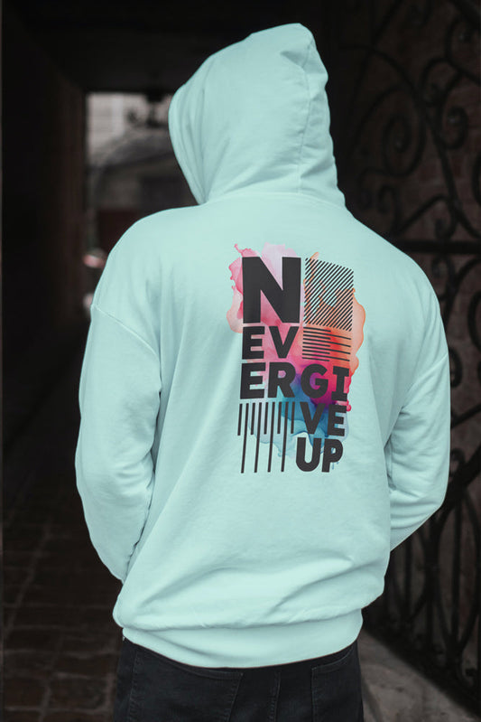 Never Give up - Unisex Hooded SweatShirt